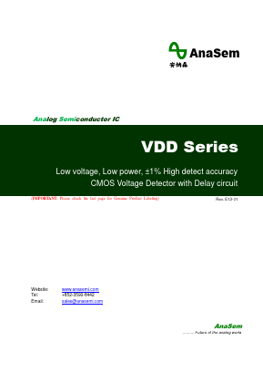 VDD221MNTA Datasheet PDF AnaSem Semiconductors