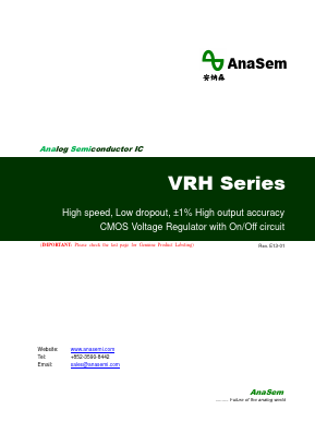 VRH Datasheet PDF AnaSem Semiconductors
