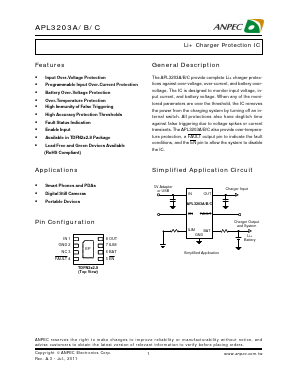 APL3203C Datasheet PDF Anpec Electronics