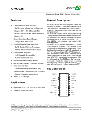 APW7036-12KC-TR Datasheet PDF Anpec Electronics