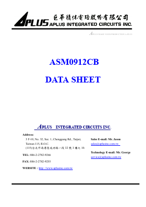 ASM0912CB Datasheet PDF APLUS INTEGRATED CIRCUITS