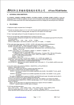 AV1232D-TGX8 Datasheet PDF APLUS INTEGRATED CIRCUITS