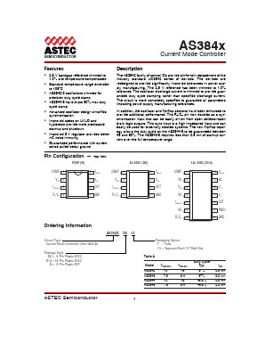 AS3842D1413 Datasheet PDF Astec Semiconductor => Silicon Link