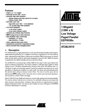 AT28LV010-20 Datasheet PDF Atmel Corporation