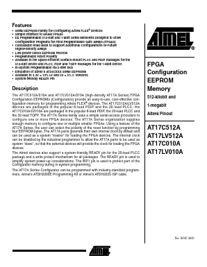 AT17C010A-10PI Datasheet PDF Atmel Corporation