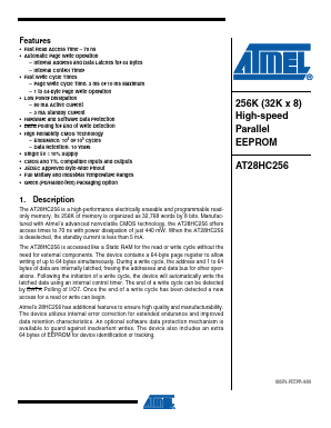 5962-8863402UX Datasheet PDF Atmel Corporation