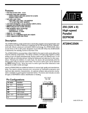 AT28HC256N Datasheet PDF Atmel Corporation