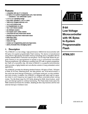 AT89LS51-16AC Datasheet PDF Atmel Corporation