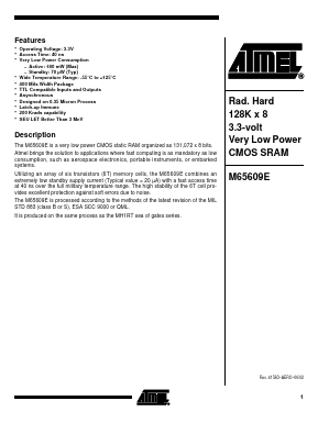 MMDJ-65609EV-40/883 Datasheet PDF Atmel Corporation