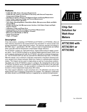 AT73C500 Datasheet PDF Atmel Corporation