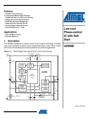 U2008B-MY Datasheet PDF Atmel Corporation