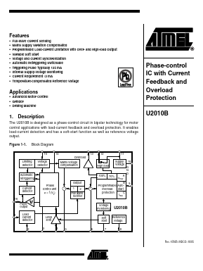 U2010B Datasheet PDF Atmel Corporation