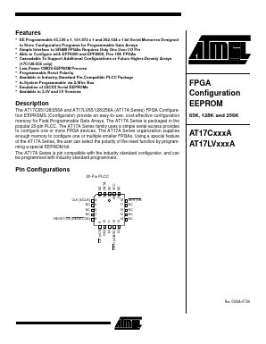 AT17LV256A Datasheet PDF Atmel Corporation