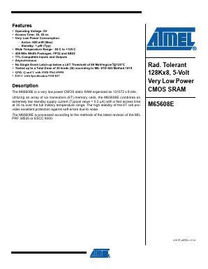 930104704 Datasheet PDF Atmel Corporation