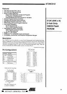 AT29C512-12DI Datasheet PDF Atmel Corporation