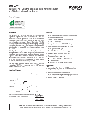 ACPL-M43T-500E Datasheet PDF Avago Technologies