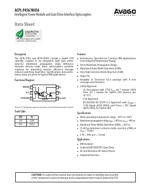 ACPL-W456-000E Datasheet PDF Avago Technologies