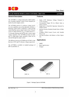 AZ7500BPTR-G1 Datasheet PDF BCD Semiconductor