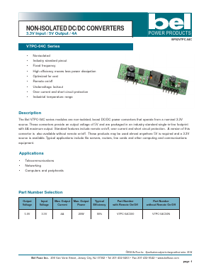 V7PC-04C50N Datasheet PDF Bel Fuse Inc.