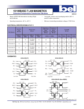 S558-5999-Z5 Datasheet PDF Bel Fuse Inc.
