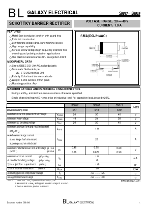 S5819 Datasheet PDF Galaxy Semi-Conductor