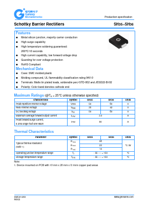 SH35 Datasheet PDF Galaxy Semi-Conductor