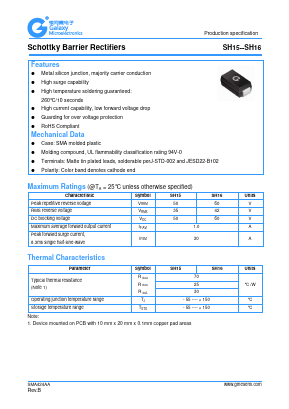 SH15 Datasheet PDF Galaxy Semi-Conductor