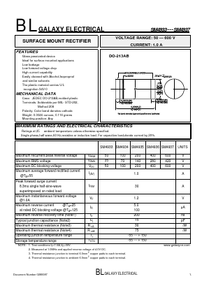 SM4937 Datasheet PDF Galaxy Semi-Conductor