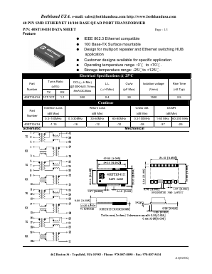 40ST1041H Datasheet PDF Bothhand USA, LP.