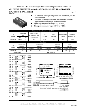 40ST1041_S Datasheet PDF Bothhand USA, LP.