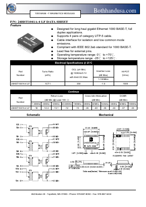24HST1041A-4-LF Datasheet PDF Bothhand USA, LP.