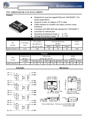 24HST1041AR-3-LF Datasheet PDF Bothhand USA, LP.