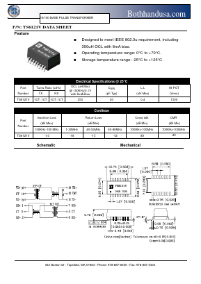 TS6121V Datasheet PDF Bothhand USA, LP.