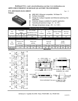 40ST1041IX_M Datasheet PDF Bothhand USA, LP.