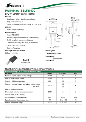 SBLF3080C Datasheet PDF Bruckewell Technology LTD