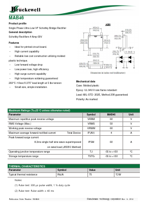MAB46 Datasheet PDF Bruckewell Technology LTD
