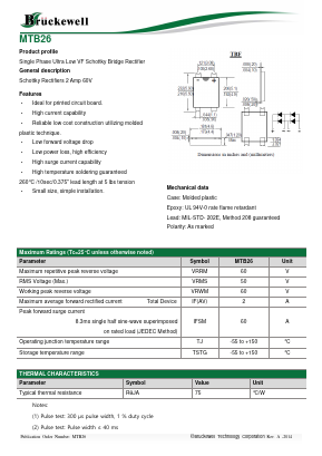 MTB26 Datasheet PDF Bruckewell Technology LTD