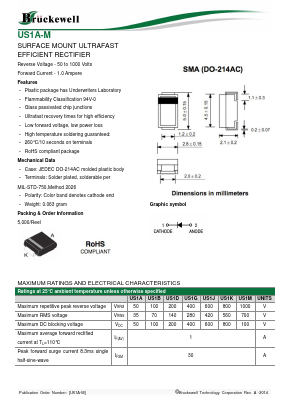 S1M Datasheet PDF Bruckewell Technology LTD
