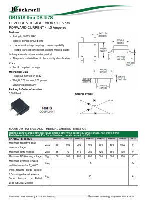 DB151S Datasheet PDF Bruckewell Technology LTD