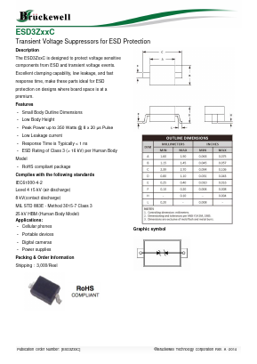 ESD3Z5C Datasheet PDF Bruckewell Technology LTD