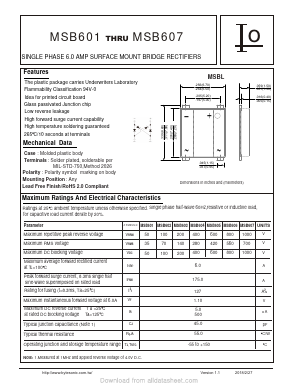 MSB605 Datasheet PDF Bytesonic Electronics Co., Ltd.