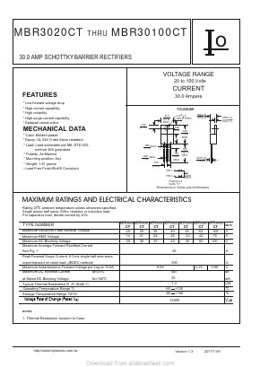 MBR3030CT Datasheet PDF Bytes