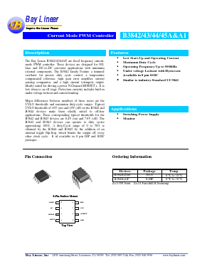 B3842M Datasheet PDF Bay Linear