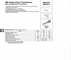 2N4870 Datasheet PDF Boca Semiconductor