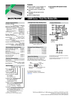 4308R-102-RC Datasheet PDF Bourns, Inc