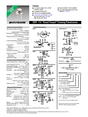 3329H-1-303 Datasheet PDF Bourns, Inc