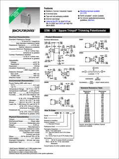 3296W-1-200 Datasheet PDF Bourns, Inc