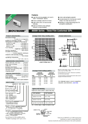 4604H-102-471F Datasheet PDF Bourns, Inc