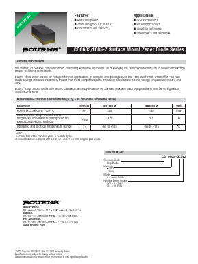 CD0603-Z15 Datasheet PDF Bourns, Inc