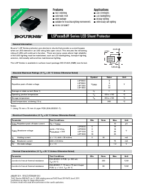 LSP1800BJR-S Datasheet PDF Bourns, Inc